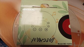 Nový , jen vybalený discman. Nabíjení přes USB kábel. - 7