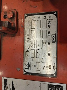 Elektrický paletový zakladač/vozík LINDE (Typ L14), Nosnost - 7