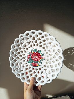 Tupeská keramika nástolec podnos - 7