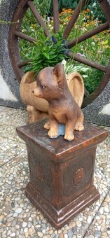 Zahradní dekorace- Soška Čivava 2 - 7