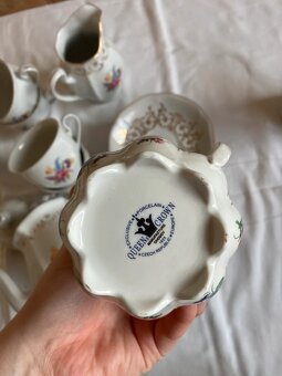 Porcelánová sada s květinami - 7