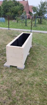 ​Vyvýšené záhony ze smrkového hoblovaného dřeva 200x50x62 - 7