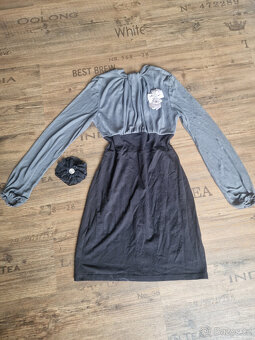 Šifonové šaty slavnostní i smuteční vel.M - 7