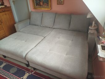 Rohová sedačka + taburet - 7