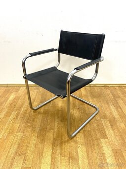 Retro židle chrom kůže — - 7