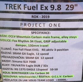 TREK Fuel Ex 9.8 29'' INDIVIDUAL, Velikost L - 7
