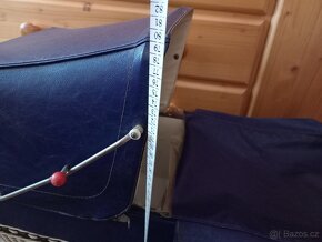 Retro starožitný kočárek pro panenky se sklápěcí střechou - 7