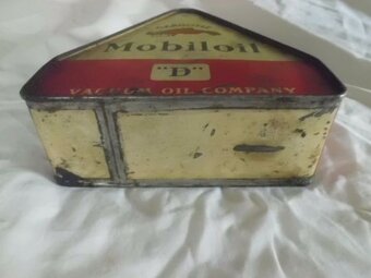 Vzácná Starožitná Plechovka GARGOYLE - MOBILOIL - Pěkná - 7