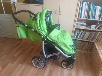 Kočarek Babylux Largo Flowers trojkombinace - 7