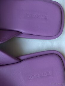 Letní nízké pantofle Kate Gray, fialová kůže, vel. 42 - 7