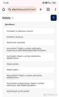 Sklokeramická varná deska Electrolux - 7