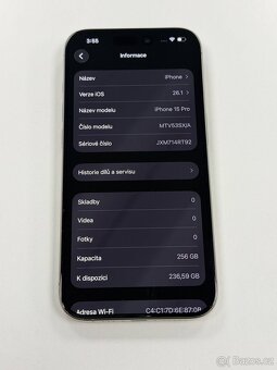 iPhone 15 Pro 256GB ✅ 100% BATERIE - 7