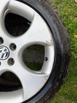 Alu disky + pneu 4ks Vw golf gti 7,5x17h2 et 51 - 7