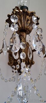 Starožitné velké nástěnné, párové lampy, 1940 - 7