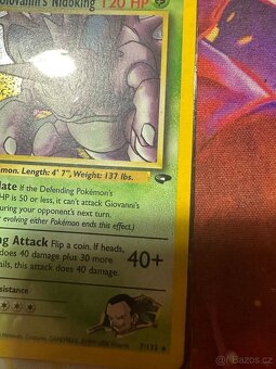 Giovanni’s Nidoking (base set holo) - 7