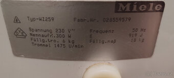 Velká ždímačka Miele WZ 259 6kg 1500 ot/min - 7