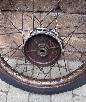 ČZ 175 250 předválečná - přední kolo - 7