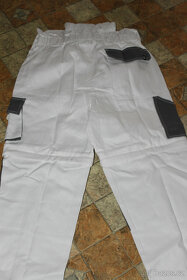 CXS Luxy Robin pracovní kalhoty s laclem bílo-šedé vel58 - 7