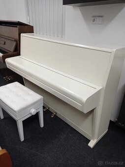 Piano, pianino, klavír bílý Petrof- Forster - 7