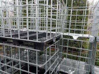 IBC klece pěkné zánovní pozink plast vhodné na cokoliv - 7