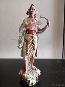 porcelánová sošky cikánky a cikána royal dux bohemia - 7