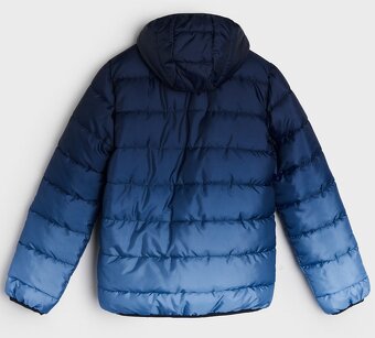 ☘️ 2x klučičí PŘECHODOVÁ BUNDA vel. 134 černá + modrá ☘️ - 7