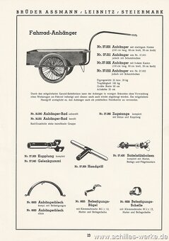 Historický vozík za jízdní kolo-(Assmann) - 7