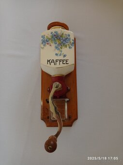 Starožitný mlýnek na kávu Leinbrock - 7