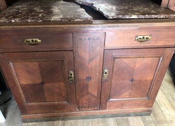 Starý příborník, kuchyň, Art deco, starožitný nábytek - 7