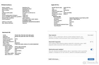 MacBook Pro 14 M1 Pro 10/16 core, 1 TB, 16 GB Ram - 7