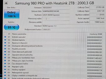 SSD SAMSUNG 980 PRO 2TB WITH HEATSINK - 7