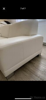 Bile kozenkove sedacky 2x - 7