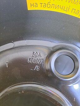 rezerva VW Touran 5x112x57,1 6,5x16 ET48 pneu 205/60 R16 - 7