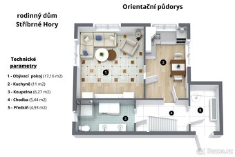 Prodej rodinného domu 2+1, 515 m2, Stříbrné Hory - 7