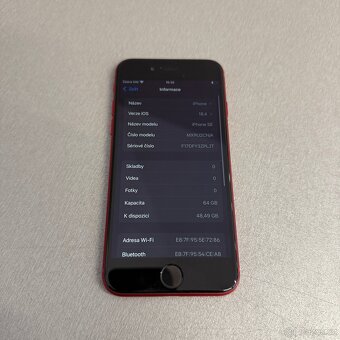 iPhone SE 2020 64GB, 100% baterie, 12 měsíců záruka - 7