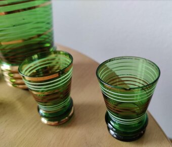 retro čs. likérová karafa - Novoborské sklo - 7