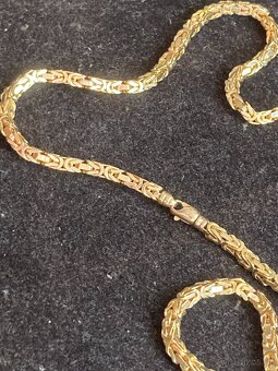 TOP-Zlatý řetízek PLNÝ 14k Žluté plné zlato 585/1000 - 7