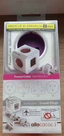 Cestovní adaptéry Powercube violet - 2 ks - 7