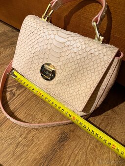 Coccinelle Liya Python Snake Leather Shoulder Bag - 7