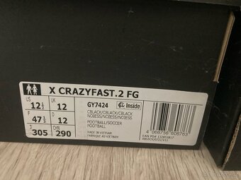 Kopačky Adidas Crazyfast 2 FG black - 7