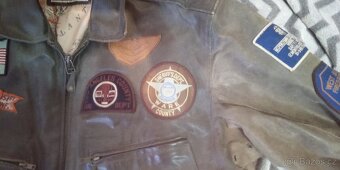 Kožená bunda letka typ Top Gun - 7