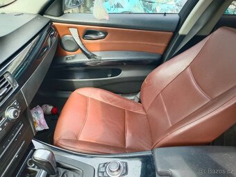 Hnědý kožený interiér E91 BMW komplet - 7