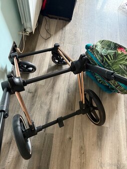 Podvozek ram cybex Priam Rose Gold 4.0 jako novy Rosegold - 7