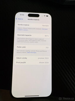 iphone 15 černý 128gb - top stav (rok a 3 měsíce starý) - 7