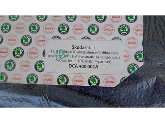 sada textilních koberců Škoda Fabia I (6Y) DCA400001A - 7