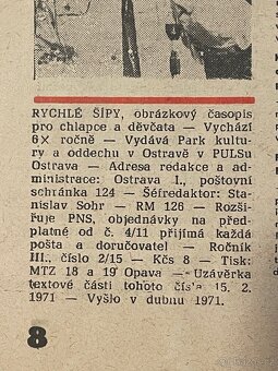 Rychlé šípy, 1/14 a 2/15 (1971), Foglar, Čermák - 7