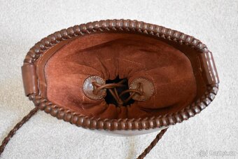 Luxusní kožená italská kabelka / bucket bag - NOVÁ - 7