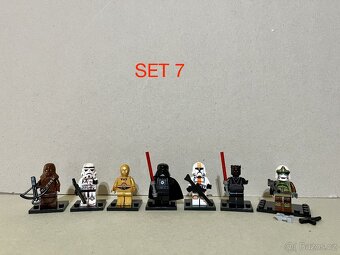 Rôzne figúrky Star Wars 4 (8ks) typ lego - nové - 7