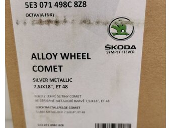 Škoda Octavia 4 originál alu disky 5x112 R18 ET48 1232 - 7