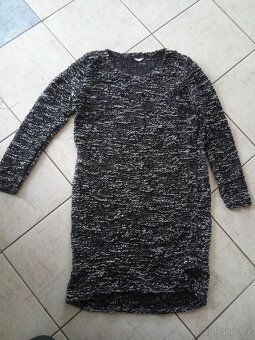 Elastické, úpletové mini-midi šaty/ tunika-vel. 38/40/42 - 7